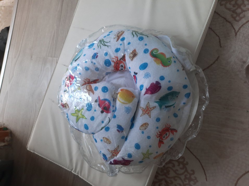 Mavi Baskılı Oturaklı Bebek Banyo Filesi - Görsel 2