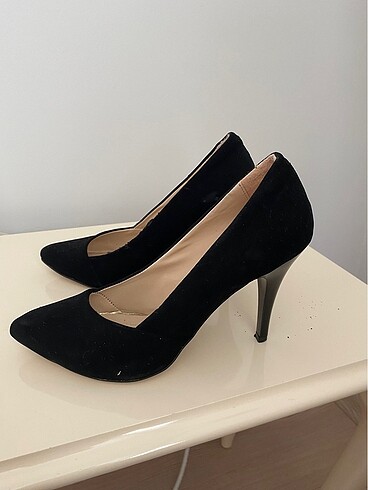 Diğer Siyah süet stiletto