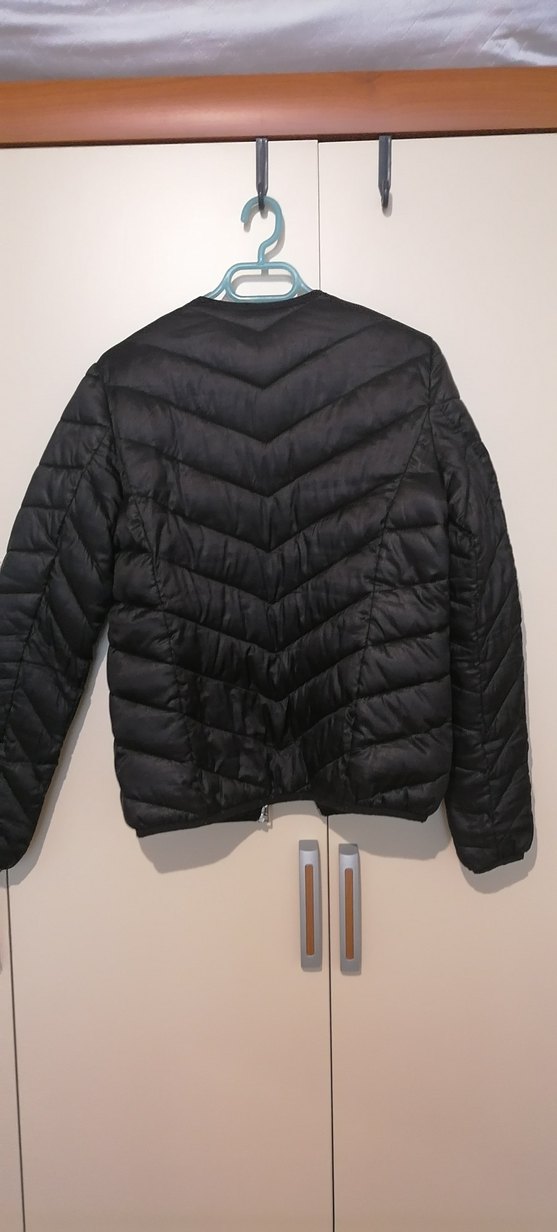 İnce siyah mont - Görsel 5