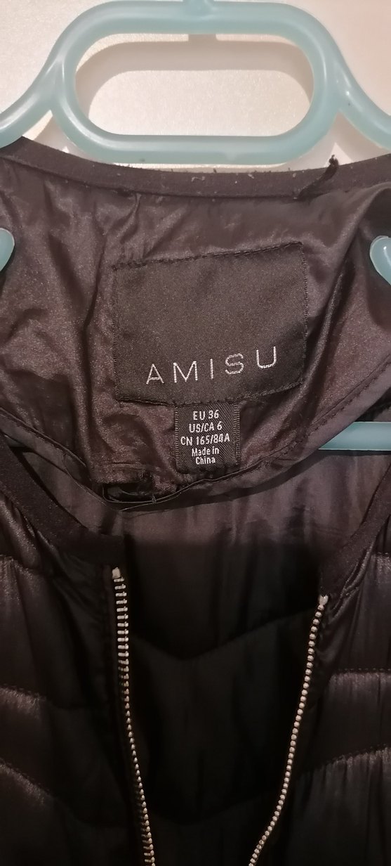 İnce siyah mont - Görsel 4