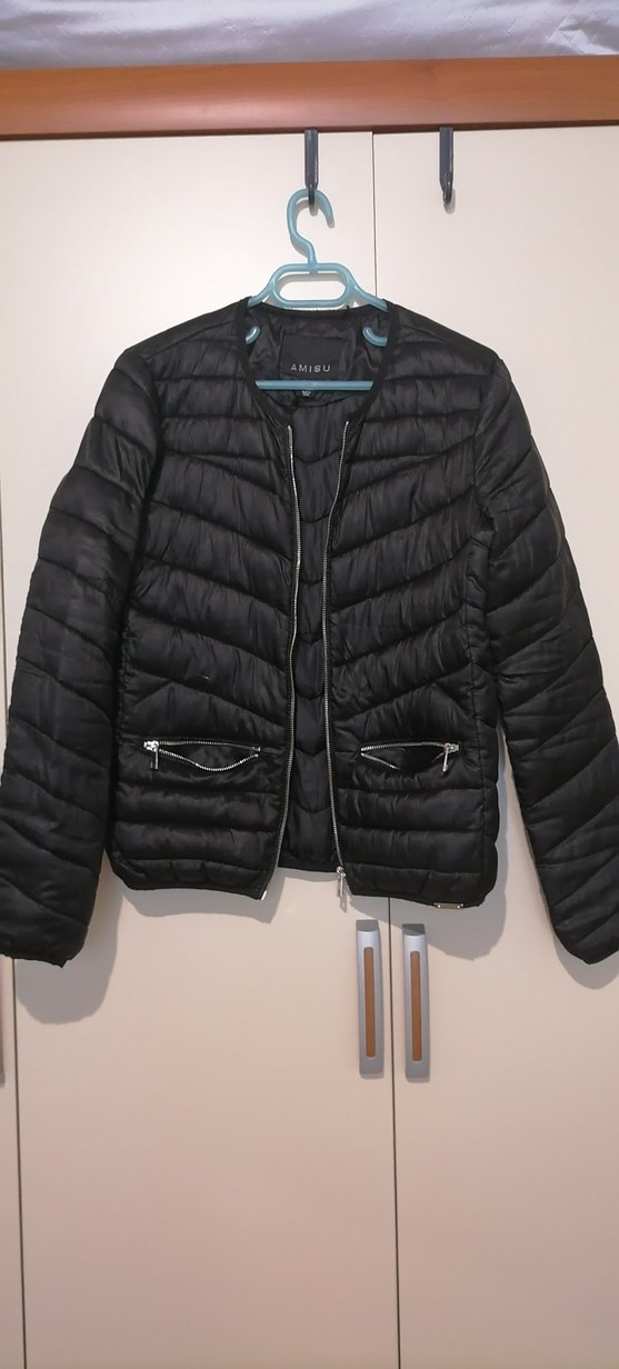 İnce siyah mont - Görsel 2