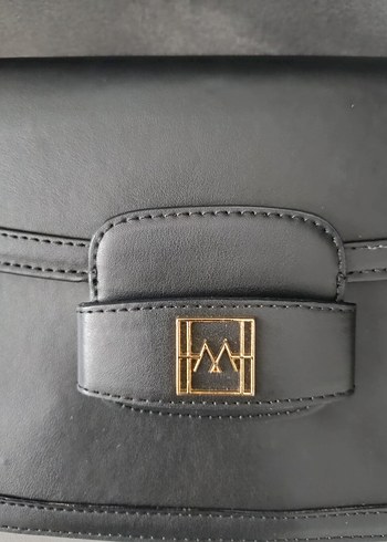 Manu Atelier Klasik Siyah Deri Kadın Çanta