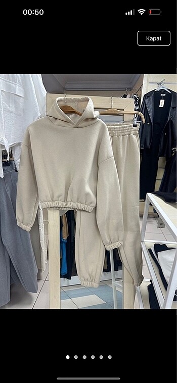 Zara Üç iplik crop eşofman takımı