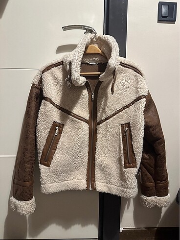 Peluş Kahve Mont