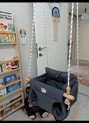 BabyJem Nostalji Ahşap Salıncak