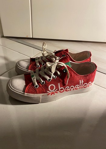 Benetton Kirmizi Bagcikli Sneaker