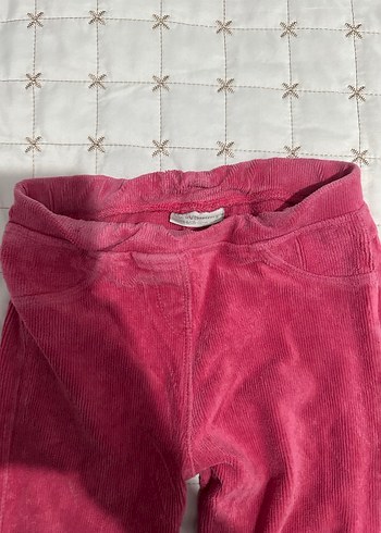 Pembe kadife Kız Çocuk Tayt - Görsel 4