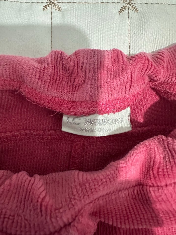 Pembe kadife Kız Çocuk Tayt - Görsel 2