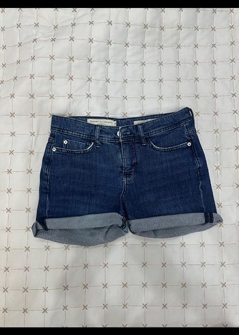 Lacivert Mini Denim Şort