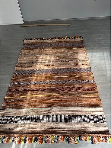 American Vintage El dokuma İskandinav kilim
