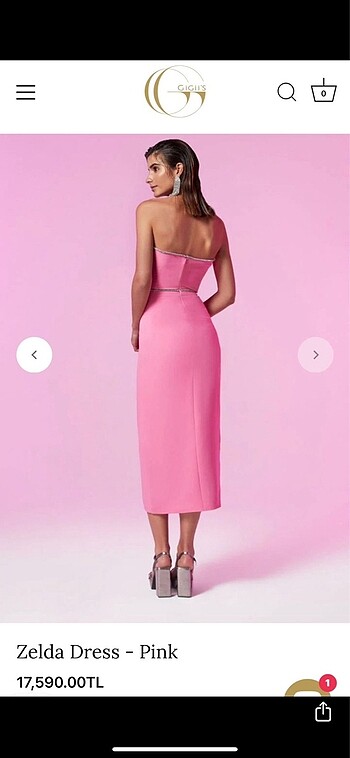 Gigiis zelda dress pink