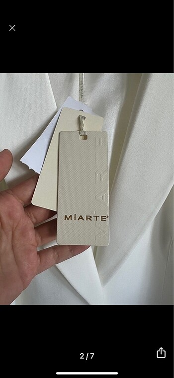 Setre Setre marka m beden beyaz etiketli ceket