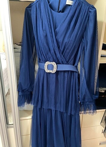 Tesettür abiye elbise - Görsel 2