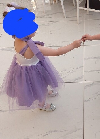 24-36 Ay Beden mor Renk Çocuk elbise