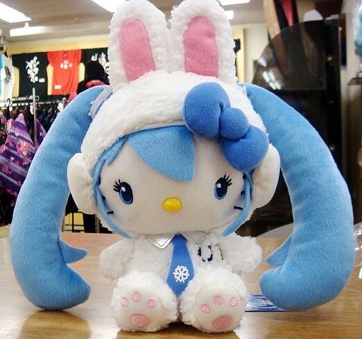 hello kitty hatsune miku pelus