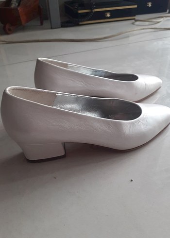 Diğer Diger Beyaz Stiletto Topuklu Kadın Abiye Ayakkabı