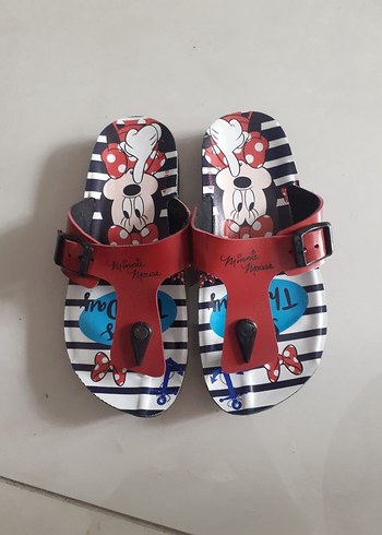 Kız Çocuk Minnie Mouse Renkli Terlik