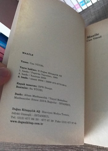 Maaile - Can Yücel Şiir kitap - Görsel 3