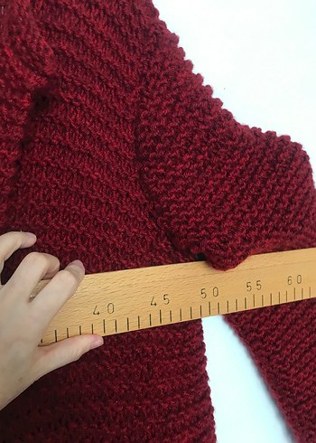 Diğer Bordo El Örgüsü Kadın Hırka