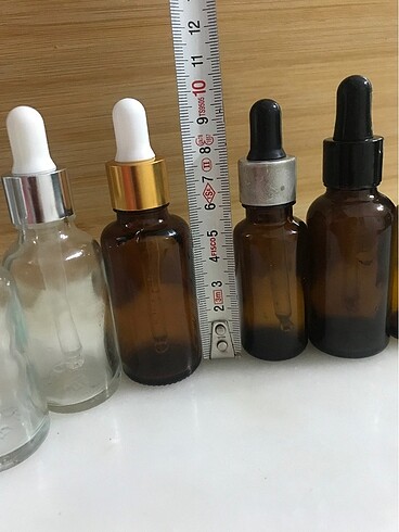 Damlalıklı boş cam şişe - Görsel 5