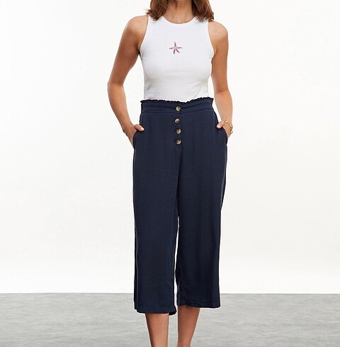 Orijinal marka crop pantolon