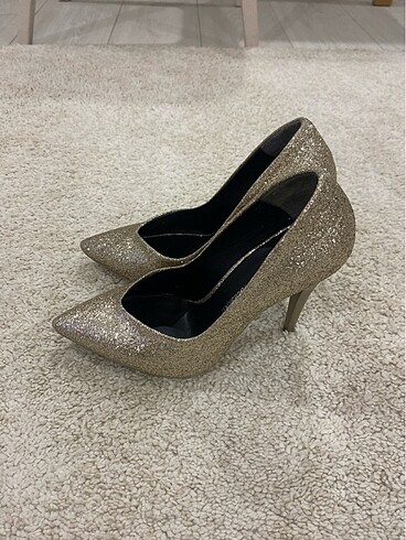 Diğer Lame Simli Stiletto