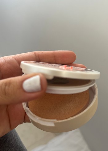 Açık Bej Pudra Kompakt Ayna Dahil - Görsel 3