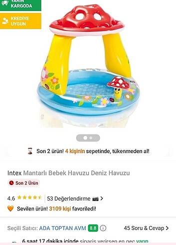 Şemsiyeli bebek havuzu