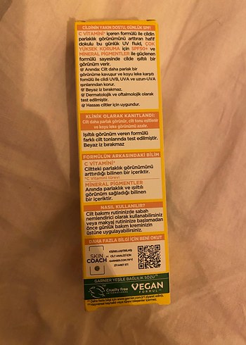 Garnier C Vitamini Parlak SPF 50+ BB Krem - Görsel 2