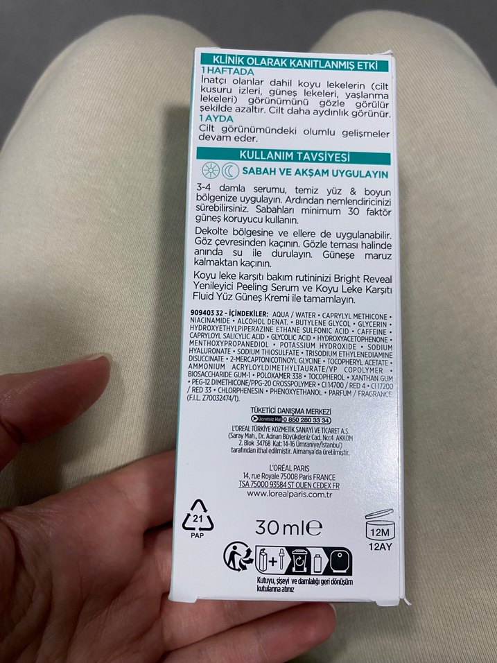 L'Oréal Bright Reveal Koyu Leke Karşıtı Serum - Görsel 2