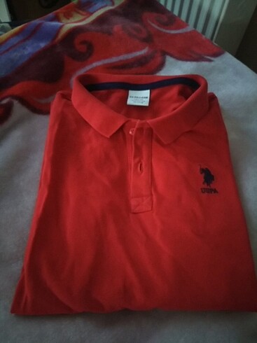 U.s.polo yaka kırmızı 13-14 yas t-shirt 