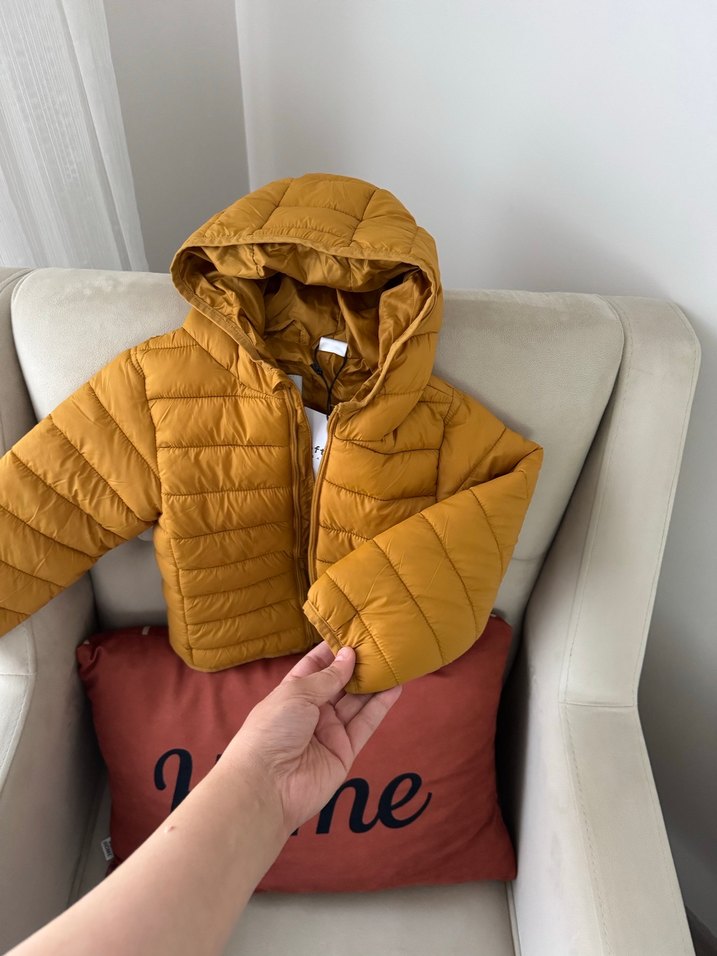 Parlak Kahverengi Erkek Çocuk Mont - Görsel 4