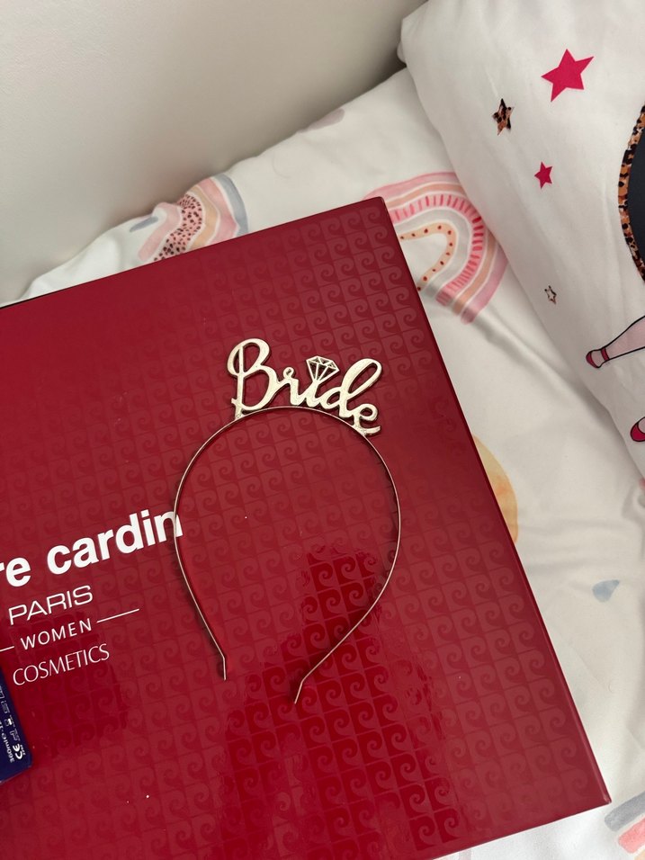 Beyaz Payetli Modern Klasik Gelin Tacı - Görsel 3