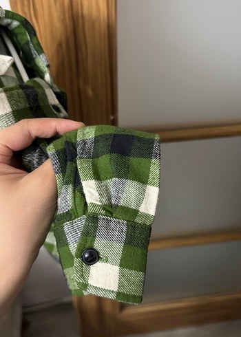 Gap çocuk Yeşil Uzun Kollu Düğmeli Gömlek - Görsel 2