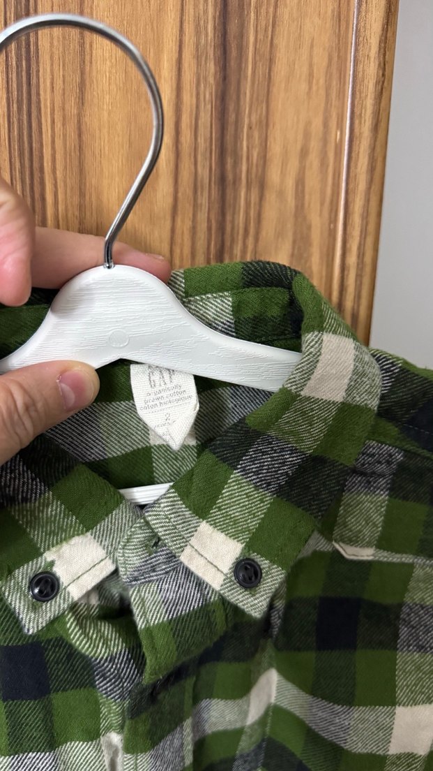 Gap çocuk Yeşil Uzun Kollu Düğmeli Gömlek - Görsel 3