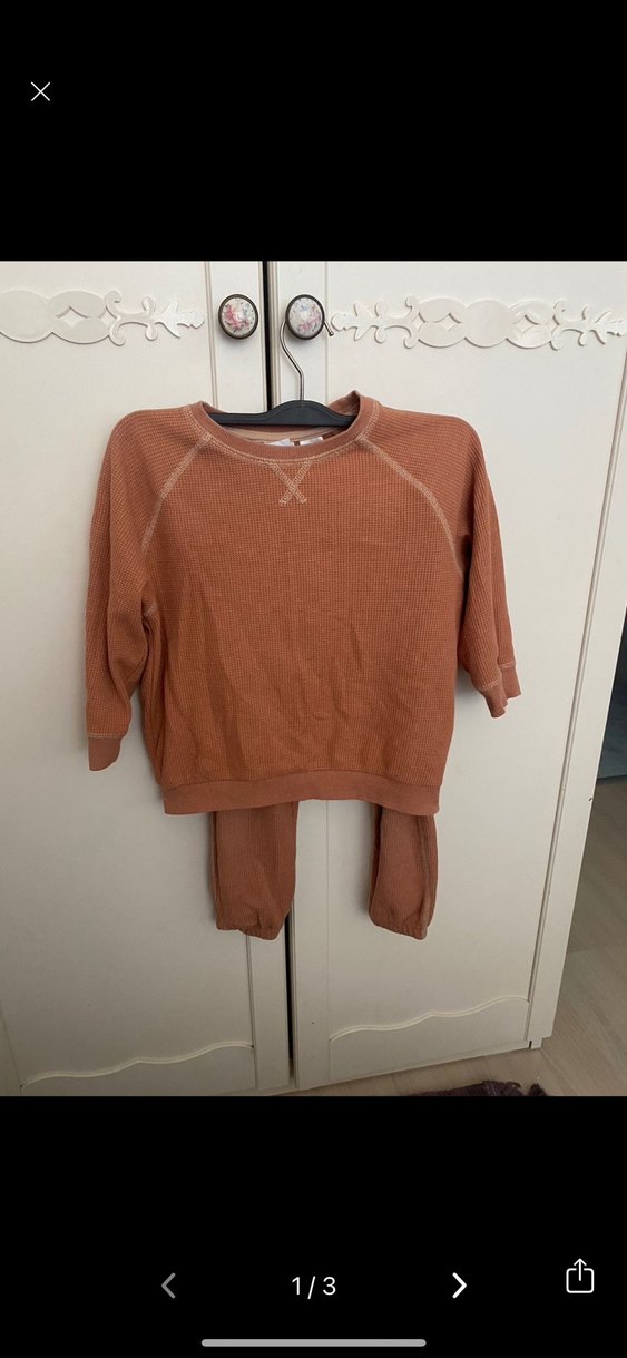 Zara gofre alt üst takım - Görsel 4