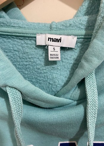 Mavi Baskılı Pembe Kapüşonlu Sweatshirt - Görsel 6