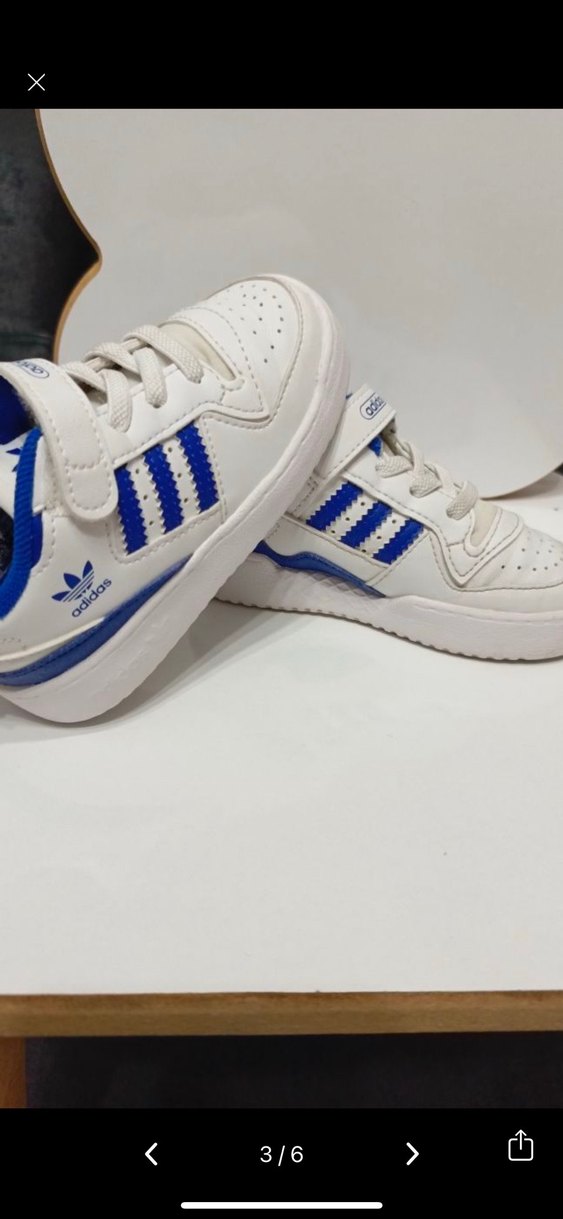 Erkek Çocuk Beyaz Spor Ayakkabı Velcro - Görsel 2