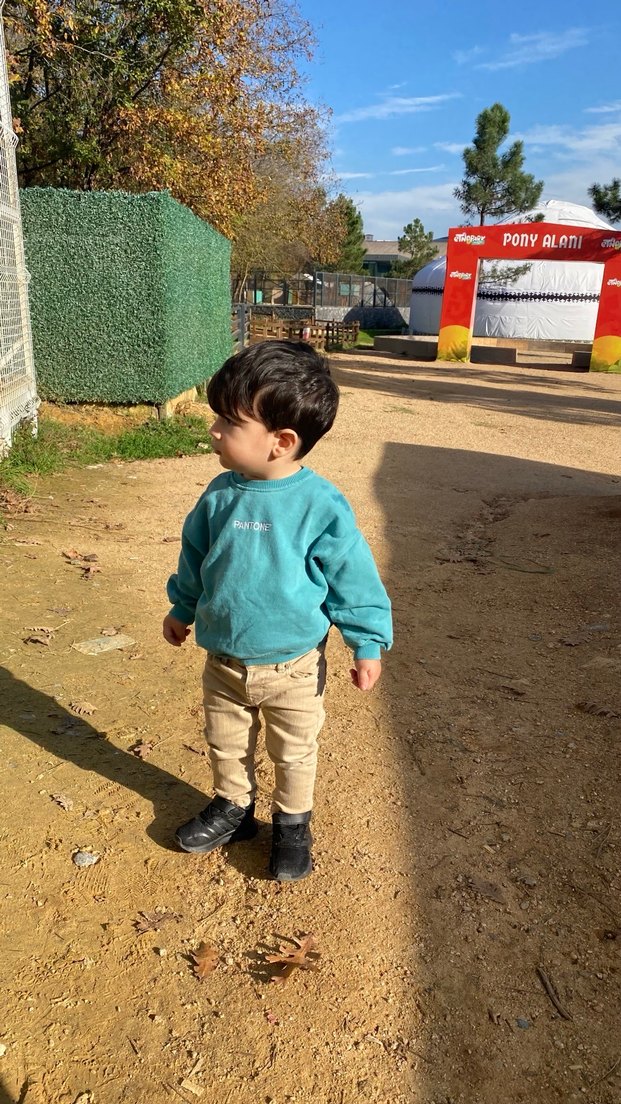 Mavi Erkek Çocuk Kabartmalı Sweatshirt - Görsel 2