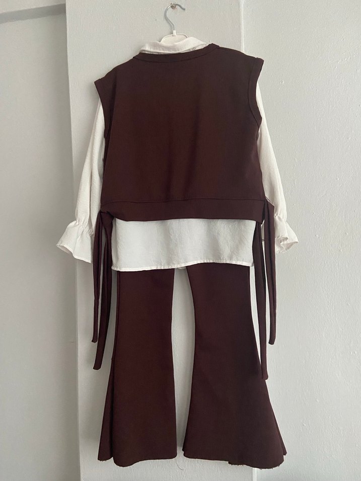 Kız Çocuk Kahverengi takım - Görsel 4