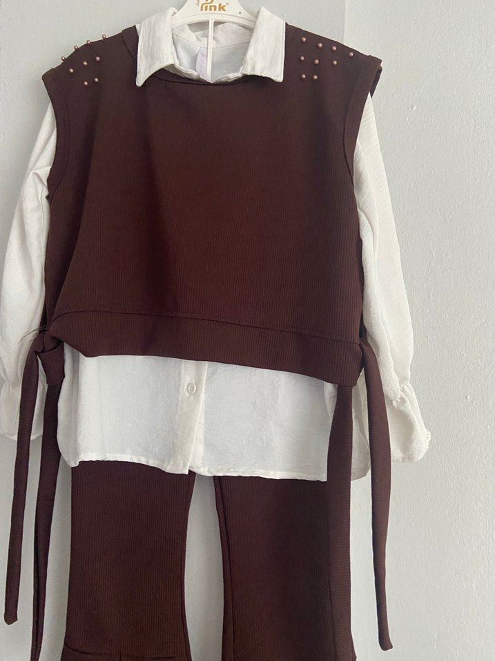 Kız Çocuk Kahverengi takım - Görsel 3