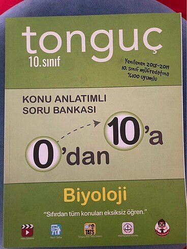 10. Sınıf Biyoloji Konu Anlatımlı Soru Bankası