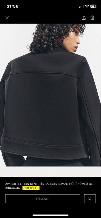 xs Beden Zara ceket