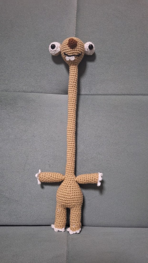 buz devri amigrumi çanta aksesuarı için Sid el örgüsü - Görsel 3