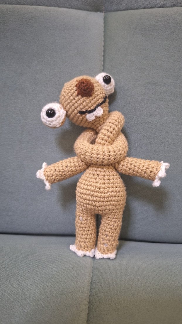 buz devri amigrumi çanta aksesuarı için Sid el örgüsü - Görsel 2