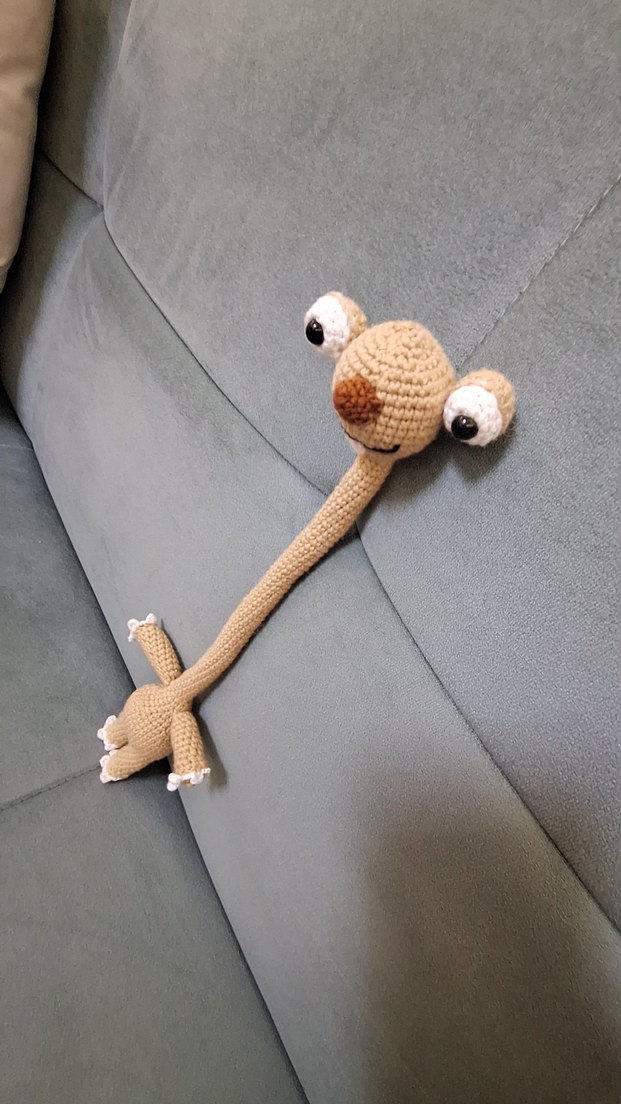 buz devri amigrumi çanta aksesuarı için Sid el örgüsü - Görsel 5