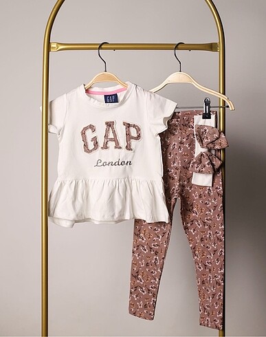 GAP London Çiçekli Kaşkorse Pantolunlu Takım (Bandanalı)