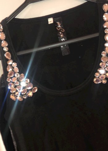 Çok şık taş detaylı atlet - Görsel 2