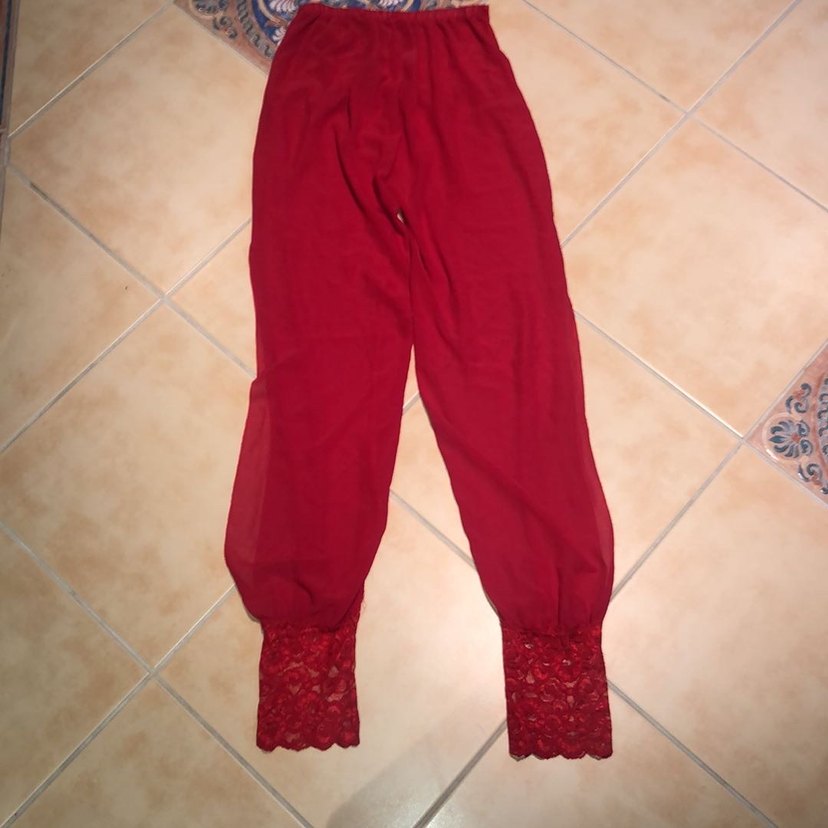 Çok şık şifon pijama takımı - Görsel 4