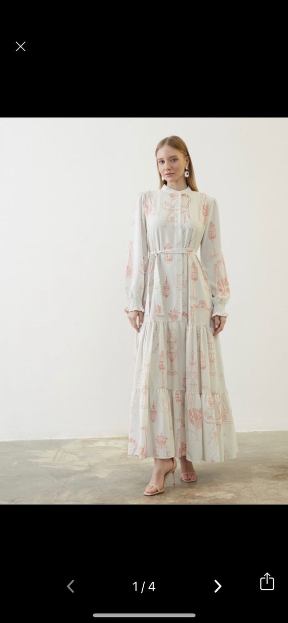 Merwish 42 44 beden uyumlu elbise - Görsel 4